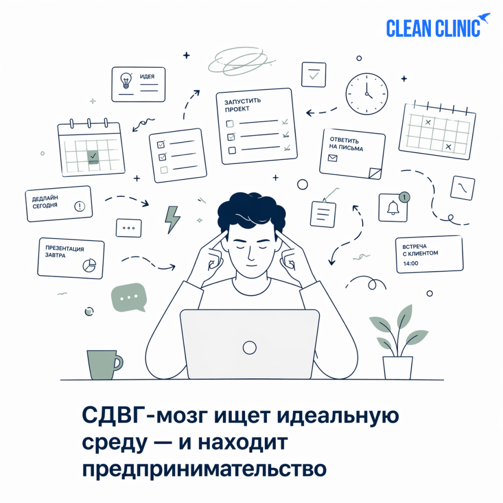 СДВГ-мозг и предпринимательство